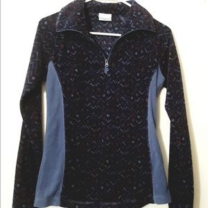 Columbia Small blue pink Fleece pullover.   Nice.